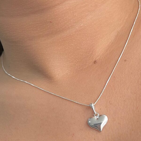 COLAR CORAÇÃO - PRATA 925