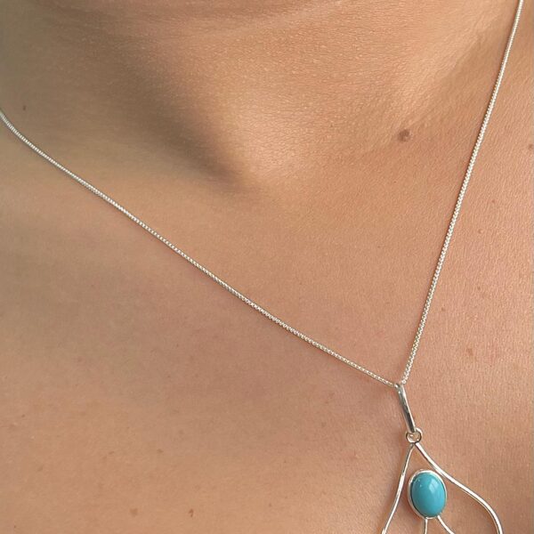 COLAR RABO DE BALEIA - PRATA 925