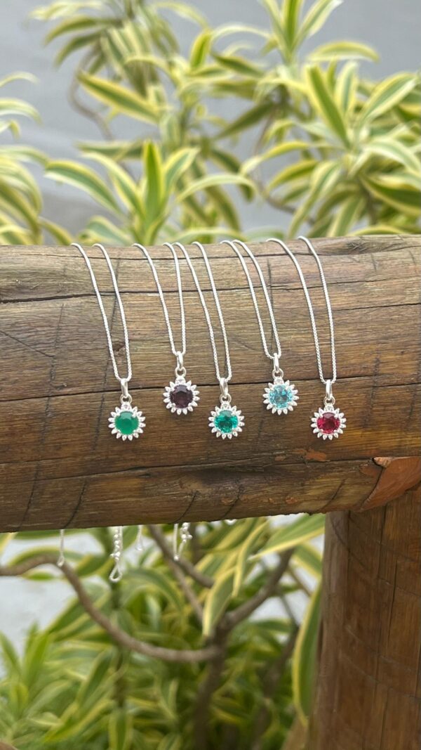 COLAR REDONDO COLOR - PRATA 925