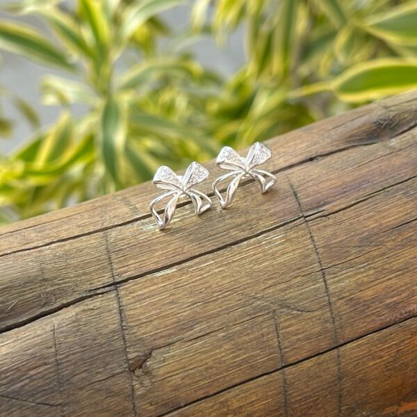 BRINCO LAÇO COM ZIRCÔNIA - PRATA 925