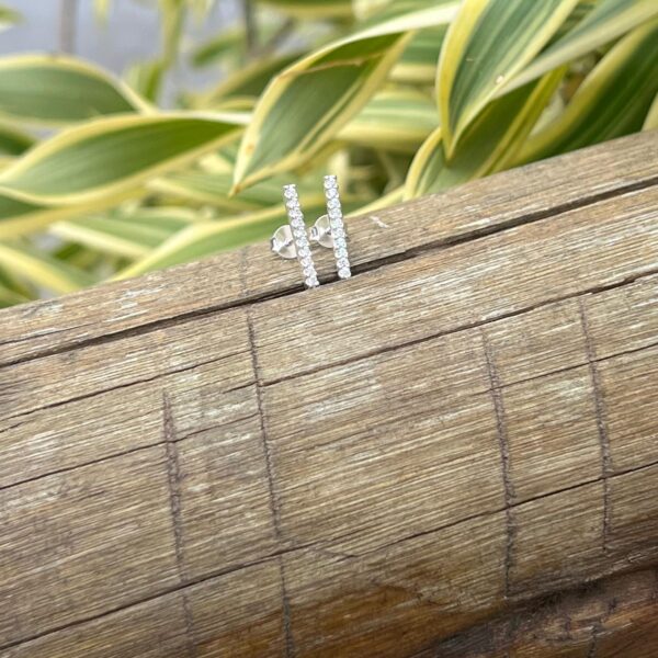 BRINCO PALITO ZIRCÔNIAS - PRATA 925