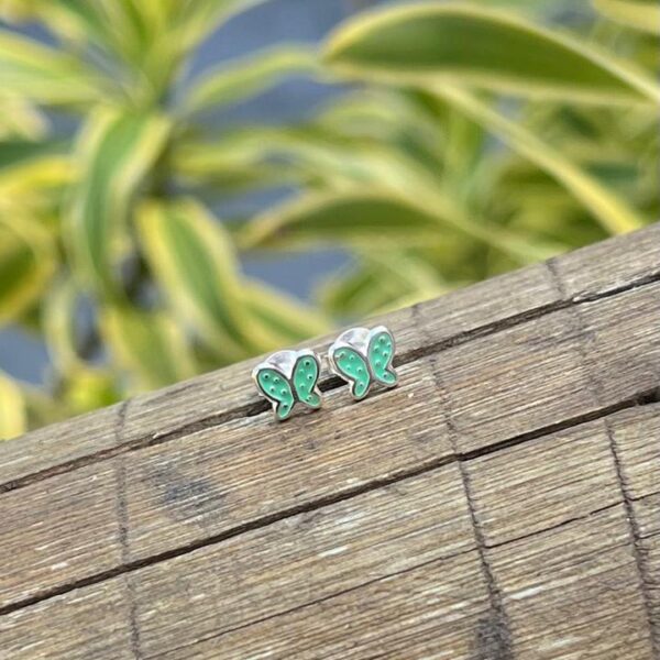 BRINCO BORBOLETA INFANTIL - PRATA 925