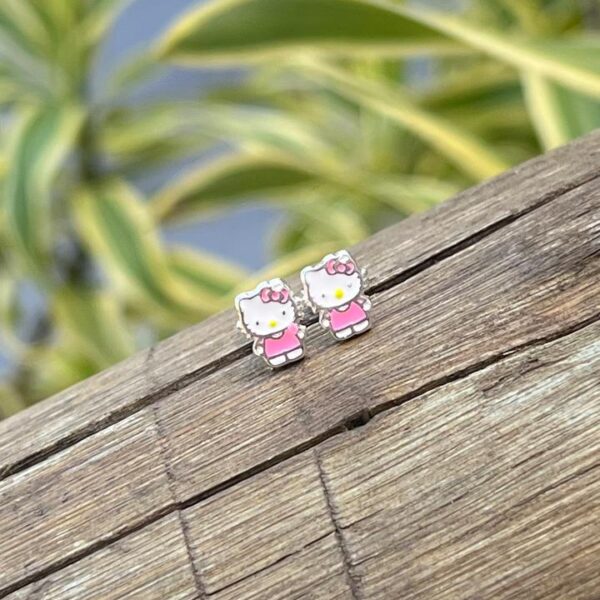 BRINCO HELLO KITTY INFANTIL - PRATA 925