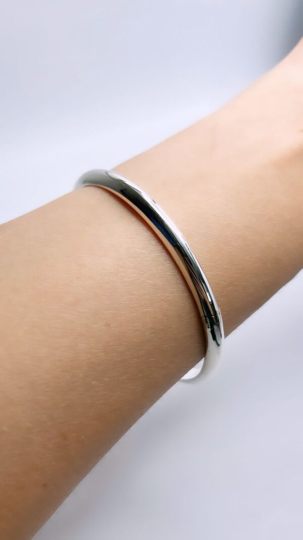 BRACELETE ESCRAVO COM PEGA LADRÃO - PRATA 925