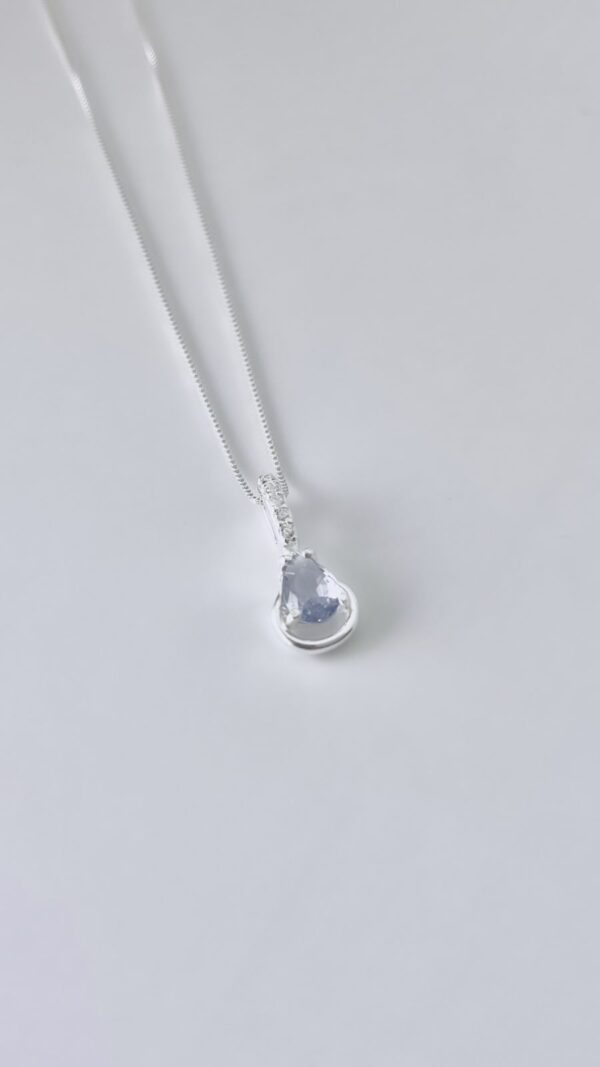 COLAR GOTA AMETISTA LIGTH - PRATA 925