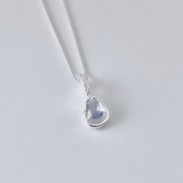 COLAR GOTA AMETISTA LIGTH - PRATA 925