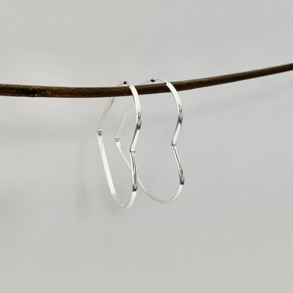 ARGOLA DE CORAÇÃO -  PRATA 925