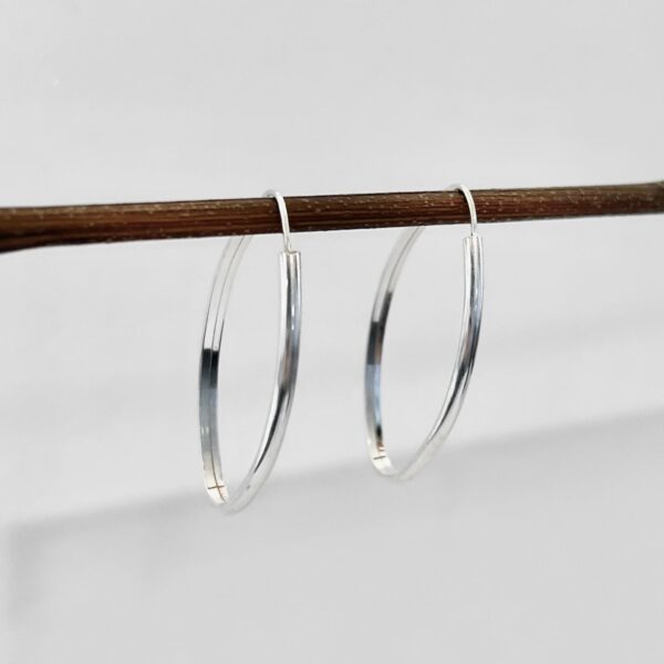 ARGOLA OVAL - PRATA 925