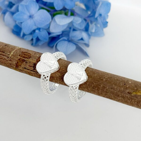 ANEL CORAÇÃO NOSSA SENHORA / RENDA ITALIANA - PRATA 925 - 18