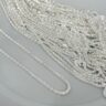COLAR FIO PIPOCA / 45 CM - PRATA 925