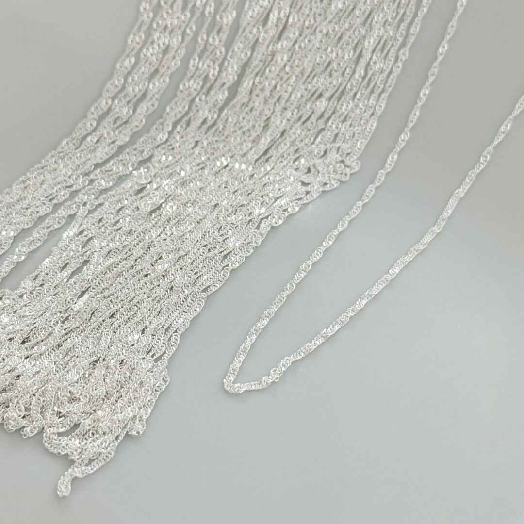 COLAR FIO SINGAPURA / 50 CM - PRATA 925