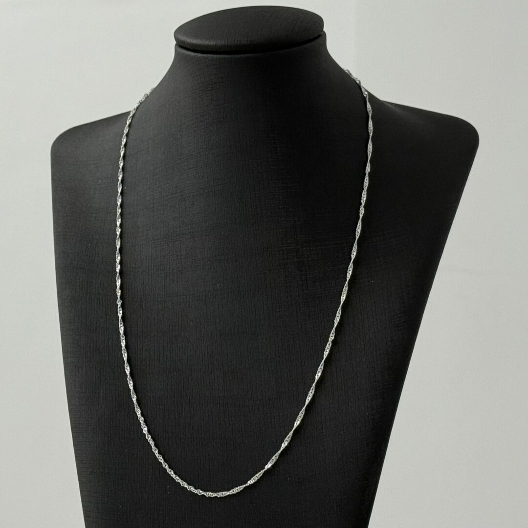 COLAR FIO SINGAPURA / 50 CM - PRATA 925
