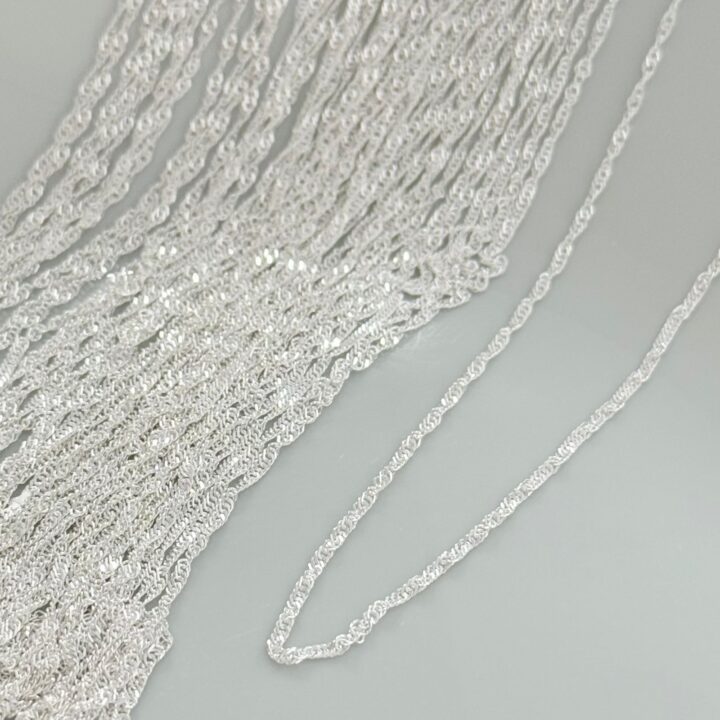 COLAR FIO SINGAPURA / 60 CM - PRATA 925