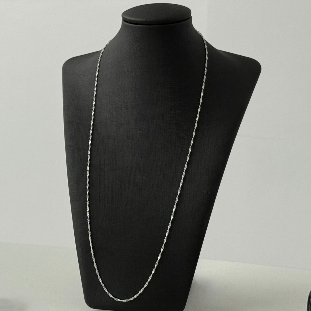 COLAR FIO SINGAPURA / 60 CM - PRATA 925