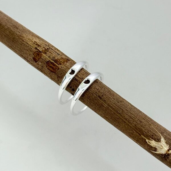 ANEL CORAÇÃO - PRATA 925 - 22