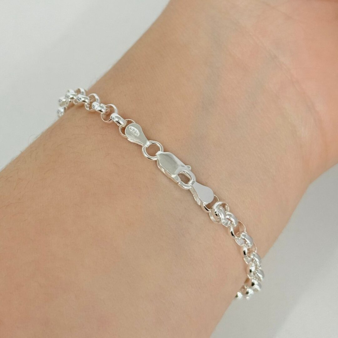 PULSEIRA ELO PORTUGUÊS - PRATA 925