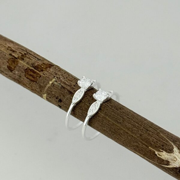 ANEL SOLITÁRIO SOLANGE - PRATA 925 - 15