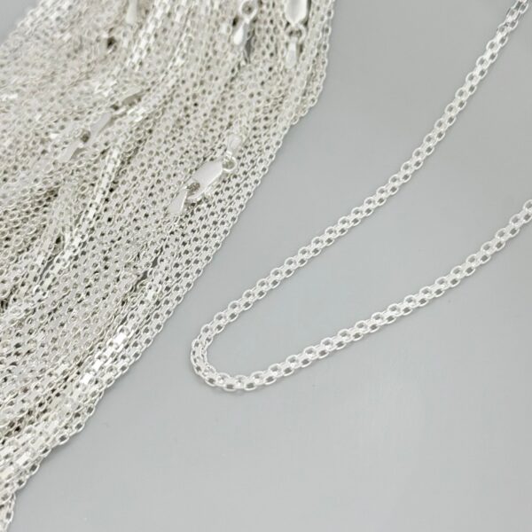 COLAR ESTEIRA / 45 CM - PRATA 925