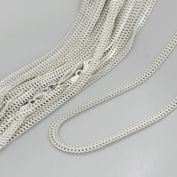 COLAR ESTEIRA / 50 CM - PRATA 925