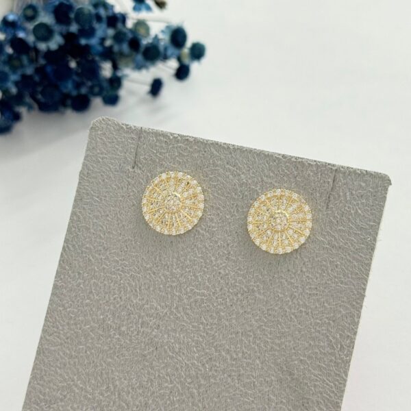 BRINCO ZIRCÔNIAS - FOLHEADO OURO 18 K