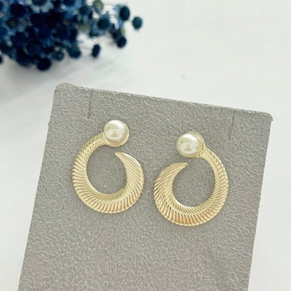 BRINCO ASPIRAL - FOLHEADO OURO 18K