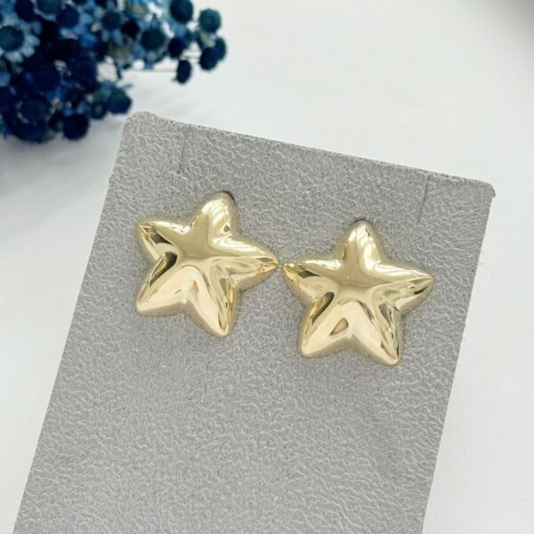 BRINCO ESTRELA - FOLHEADO OURO 18K