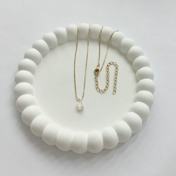 COLAR PONTO DE LUZ GOTA - FOLHEADO OURO 18K