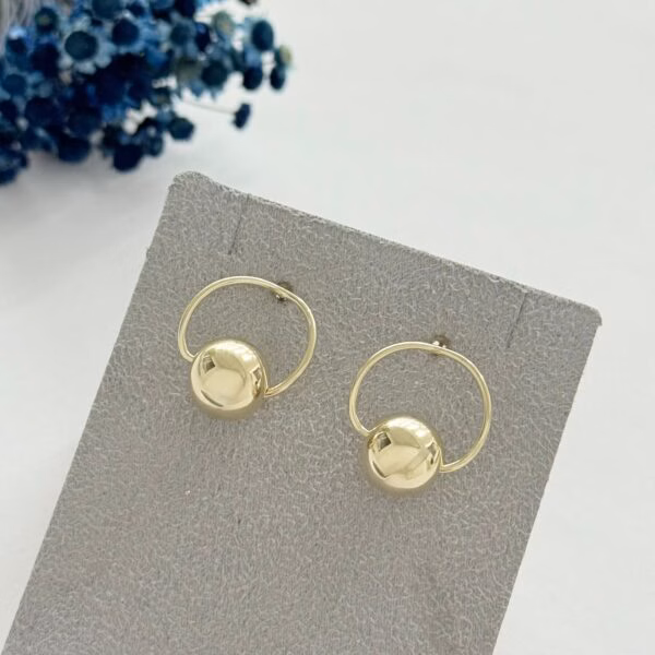 BRINCO CÍRCULO - FOLHEADO OURO 18K