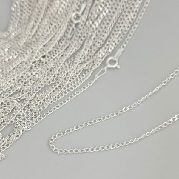 CORRENTE GRUMET / 60 CM - PRATA 925