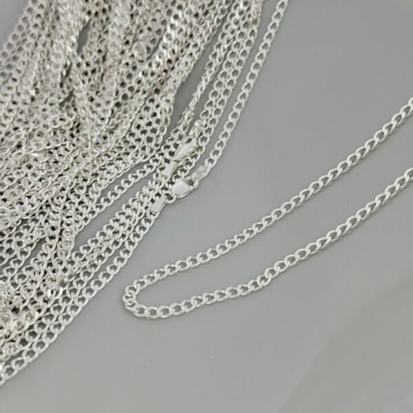 CORRENTE GRUMET / 70 CM - PRATA 925