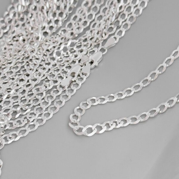 CORRENTE GRUMET  / 60 CM - PRATA 925