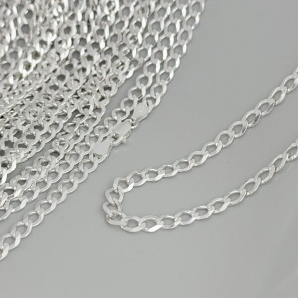 CORRENTE GRUMET  / 60 CM - PRATA 925