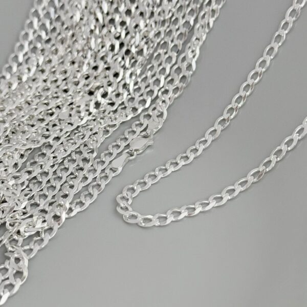 CORRENTE GRUMET / 70 CM - PRATA 925
