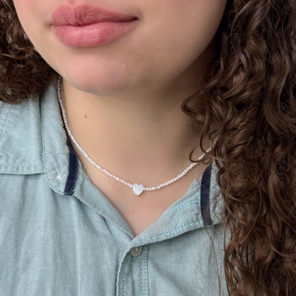 CHOKER MADREPÉROLA - PRATA 925