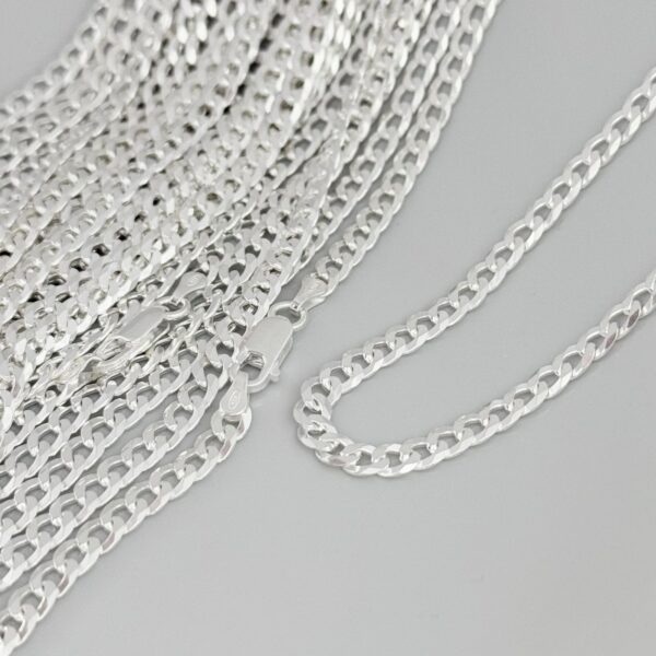 CORRENTE GRUMET  / 70 CM - PRATA 925