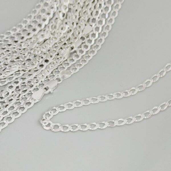 CORRENTE GRUMET  / 70 CM - PRATA 925