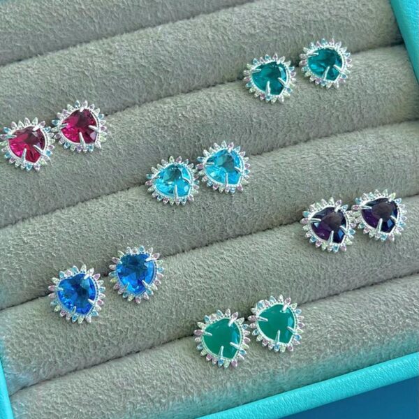 BRINCO COLORS CORAÇÃO - PRATA 925