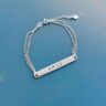 PULSEIRA PLAQUINHA AMOR - PRATA 925