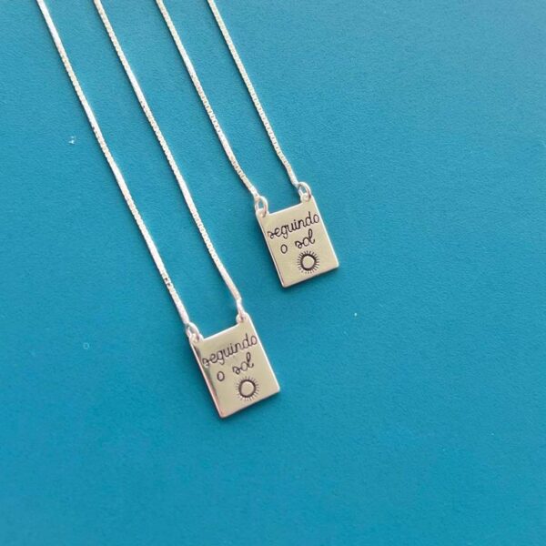 ESCAPULÁRIO SEGUINDO O SOL - PRATA 925