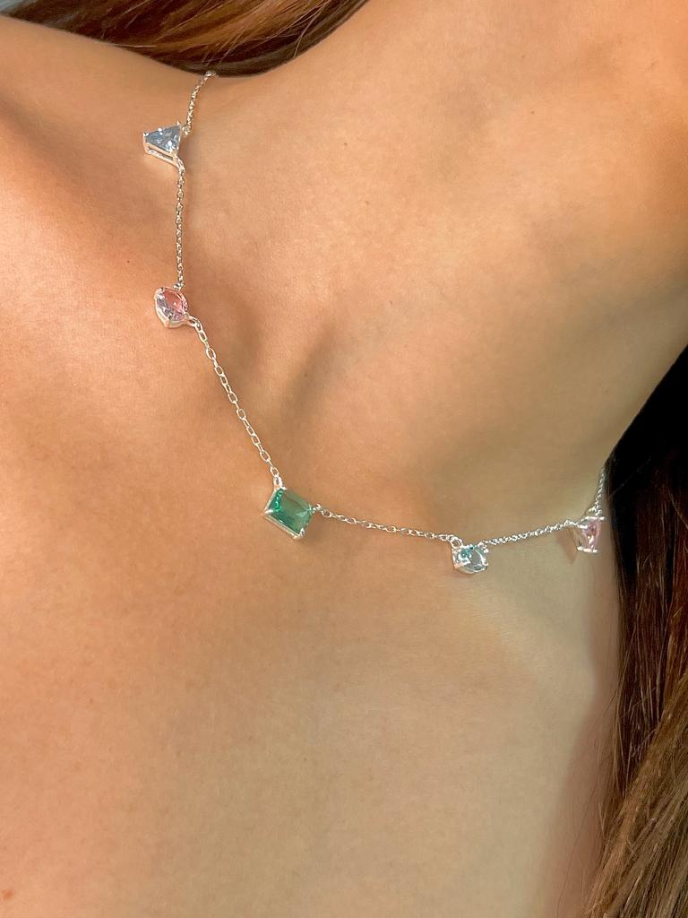 CHOKER COLORS - PRATA 925