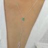 COLAR GRAVATINHA COM ZIRCÔNIAS COLOR - PRATA 925
