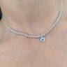 CHOKER OLHO GREGO - PRATA 925