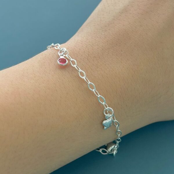 PULSEIRA BORBOLETAS - PRATA 925