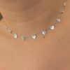 CHOKER CORAÇÕES - PRATA 925