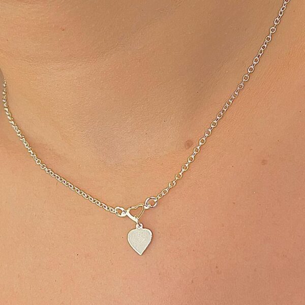 CHOKER CORAÇÃO - PRATA 925