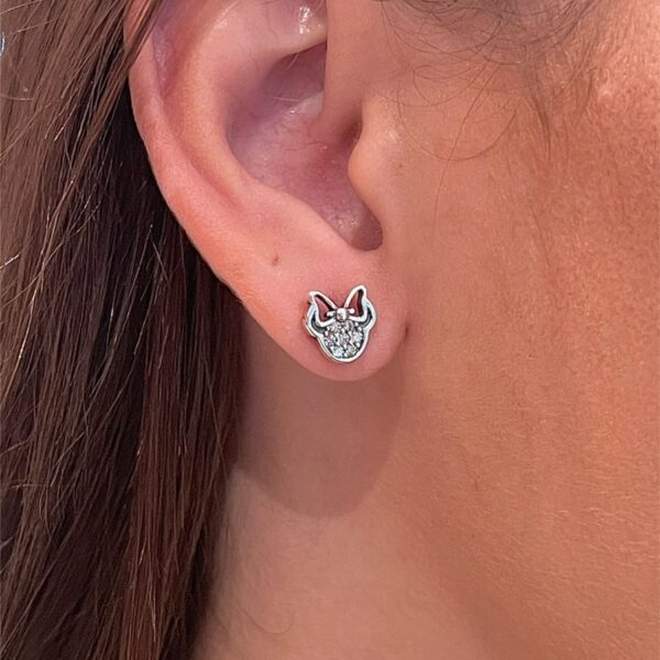 BRINCO MINNIE / INSPIRAÇÃO PANDORA - PRATA 925