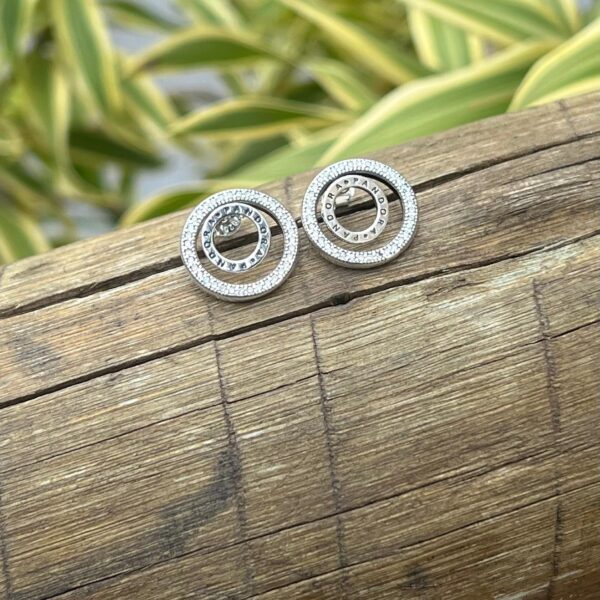 BRINCO CÍRCULOS / INSPIRAÇÃO PANDORA - PRATA 925