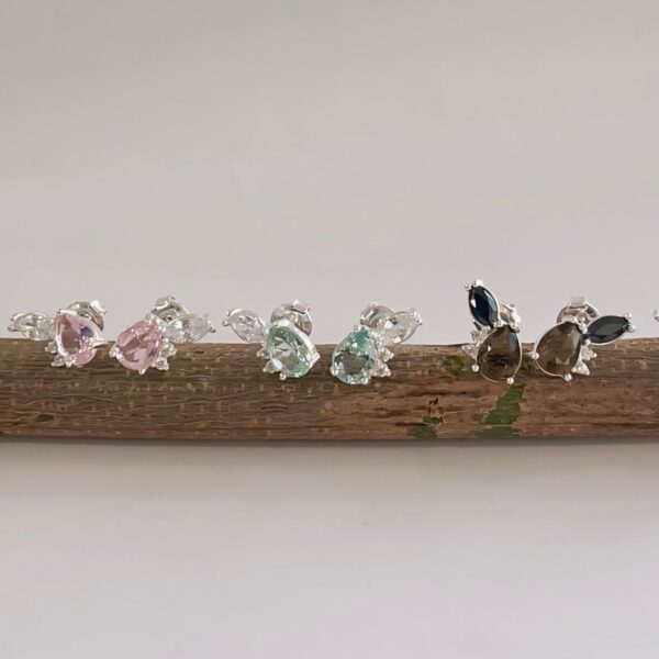 BRINCO ZIRCÔNIAS - PRATA 925