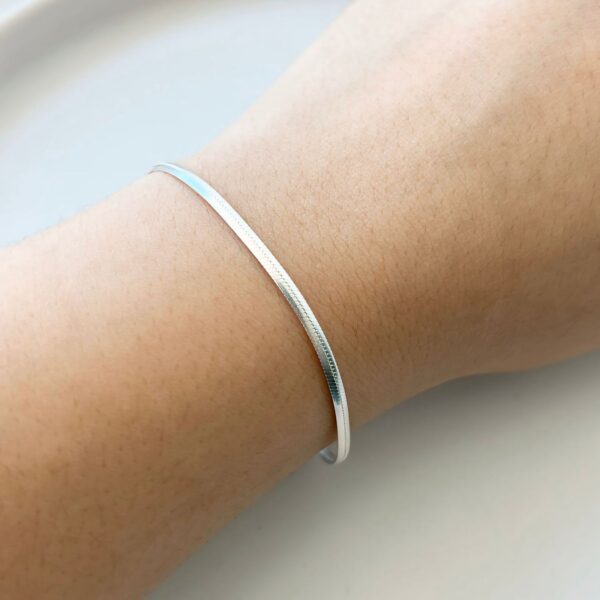 PULSEIRA FITA RÍGIDA - PRATA 925