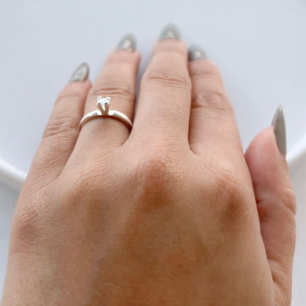 ANEL SOLITÁRIO SAMILA - PRATA 925 - 19